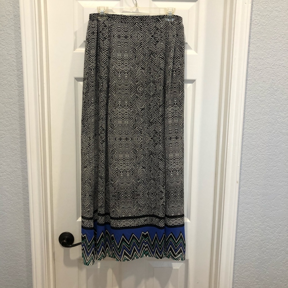 Aztec Print Maxi Skirt